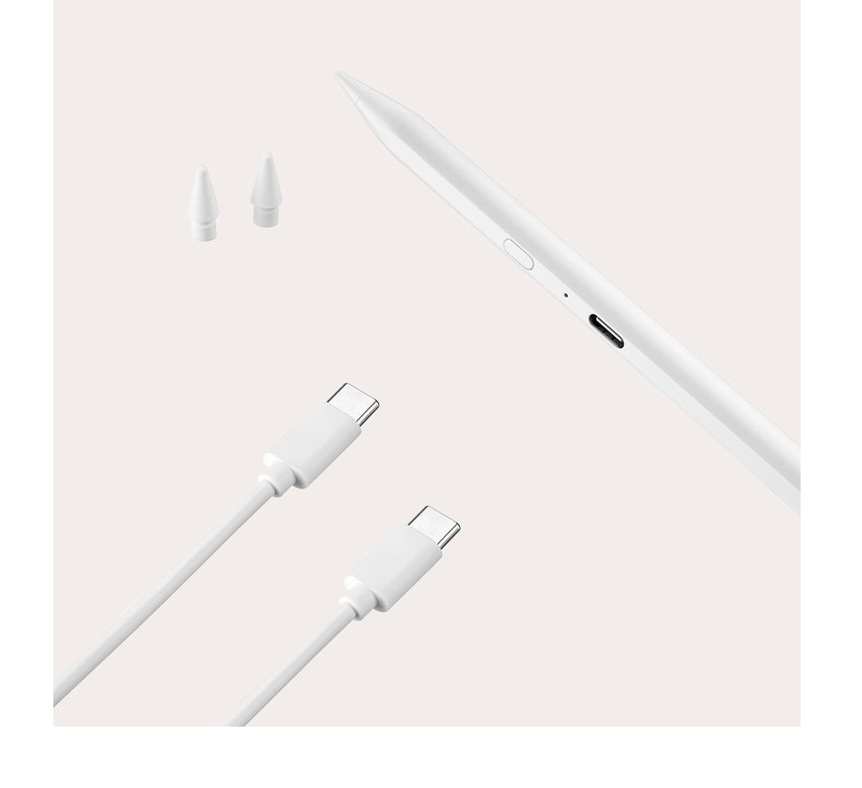 TUCANO Pencil 3, Tablet, Apple, Weiß, iPad 7th/8th/9th/10th gen iPad Air 10 9" 3rd/4th/5th gen iPad Pro 11" 1st/2nd/3rd/4th/5th gen iPad..., Weiß, AluminiumTouchpen
