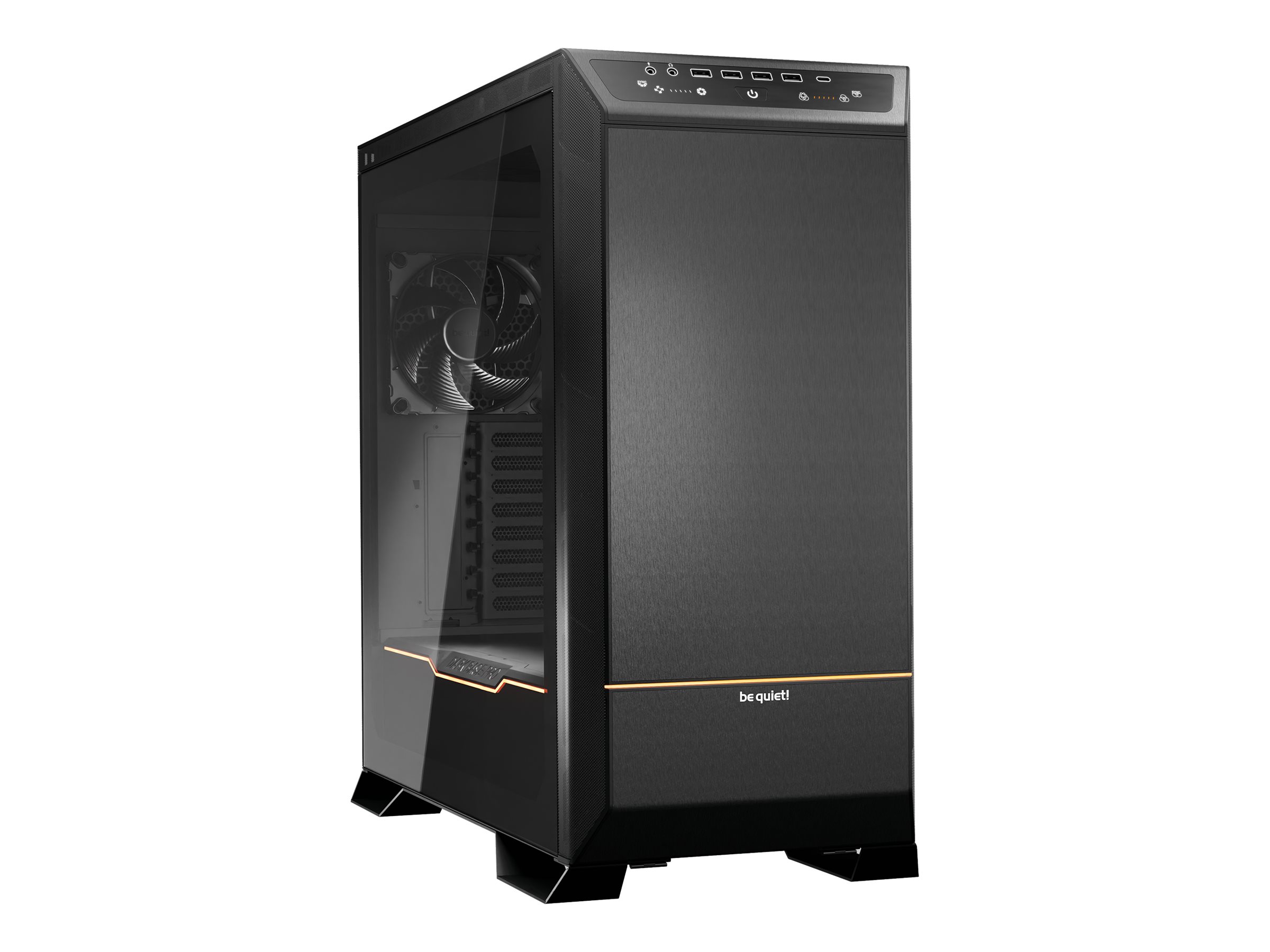 Be Quiet! Dark Base Pro 901 - FT - ATX - Seitenteil mit Fenster (gehärtetes Glas)keine Spannungsversorgung (ATX / PS/2) - Schwarz - USB/Audio