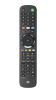 One for All TV Replacement Remotes URC 4912, TV, IR Wireless, Drucktasten, SchwarzIrDA (Infrared)