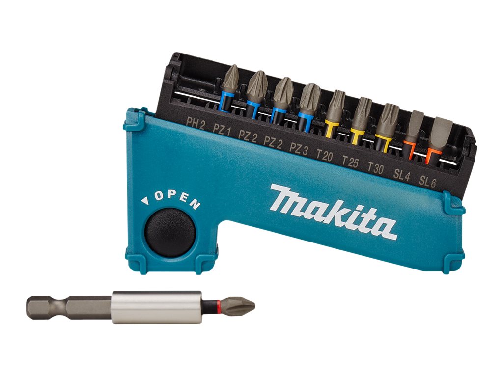 Makita Impact Premier - Impakt-Schraubendreherbit11 Stücke - torx - phillips - pozidriv - slot - Sechskant - Länge: 50 mm - 25 mm - für Makita DHP486RTJ - DHP487RAJ