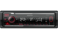 Kenwood Electronics KMM-BT408DAB, Schwarz, 1 DIN, 88 W, 4.0 Kanäle, 50 W, 20 - 20000 HzDigitalradio - Bluetooth - MP3 - WMA - AAC - WAV - FLAC - LED-Hintergrundbeleuchtung