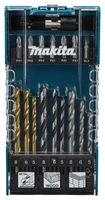 Makita D-74887, 17 Stück(e)17-teiliges Bohrer-/Bit-Set für Holz - Metall und Mauerwerk in praktischer AufbewahrungsboxDas Set besteht aus Bits in den Größen PH1 - PH2 - PH3 - PZ1 - PZ2 - PZ3 - SL5 sow