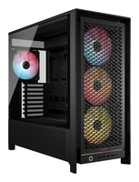 Corsair FRAME 5000D RS ARGB - Mid tower - E-ATX - Seitenteil mit Fenster (gehärtetes Glas)keine Spannungsversorgung (ATX) - Schwarz - USB/Audio