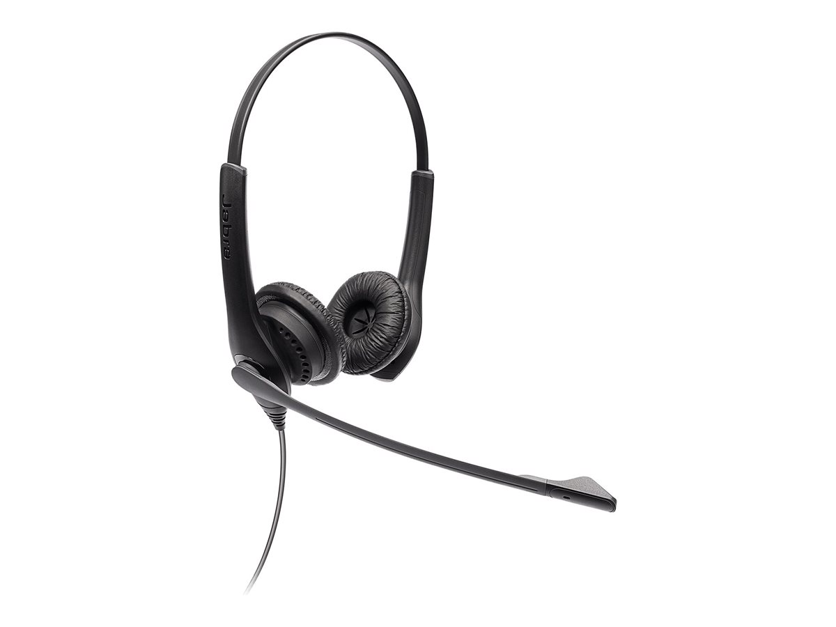Jabra BIZ 1100 USB Duo - Headset - On-Ear - kabelgebundenUSB - Schwarz - für Bildungseinrichtungen - Zertifiziert für Microsoft Teams - Zoom-zertifiziert