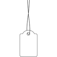 HERMA Strung marking tags - Weiß - 15 x 24 mm1000 Etikett(en) Namensetiketten