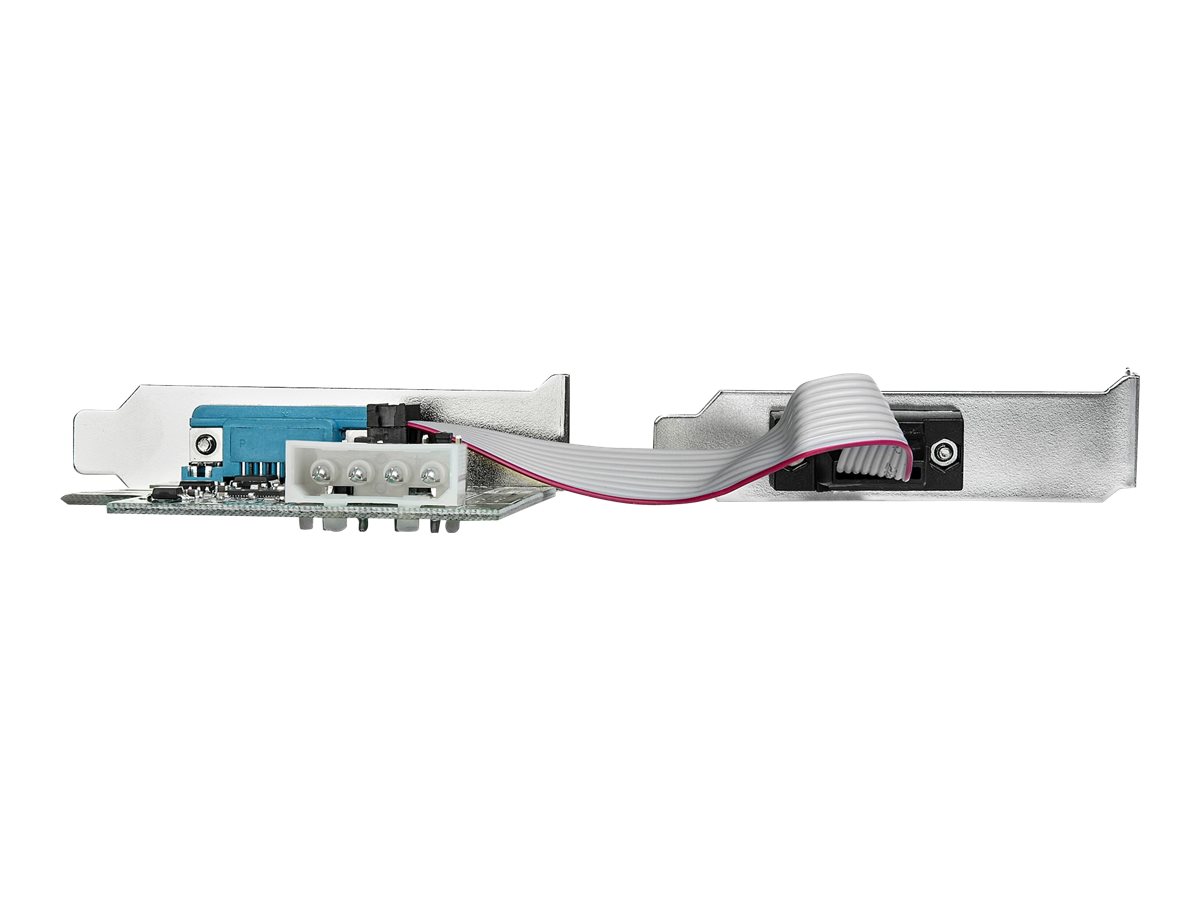 StarTech.com Startech 2 Port Serielle PCIe RS232 Adapter Karte - Serielle PCIe RS232 Host Controller Karte - PCIe auf seriell DB9 - 16950 UART - Nidrig Profil Erweiterungskarte - Windows & Linux (PEX2