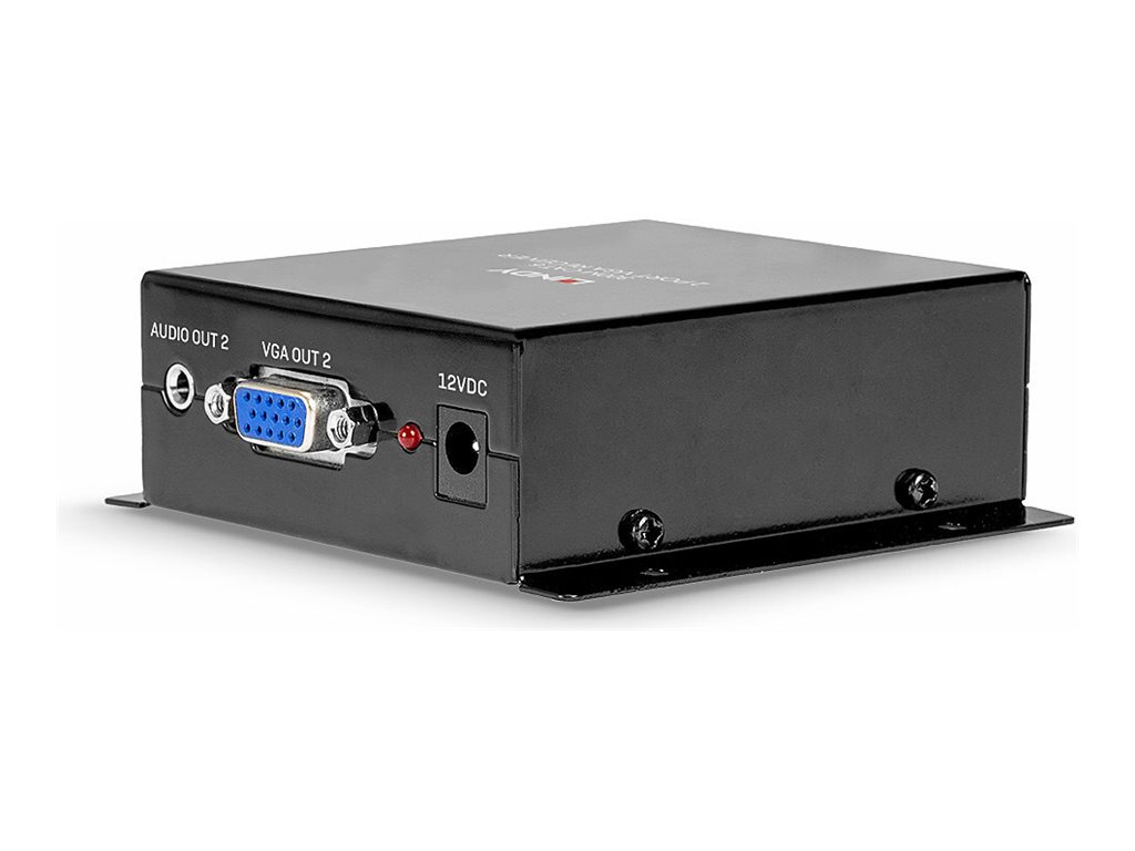 Lindy Cat.6 2 Port VGA Receiver - Erweiterungfür Video/Audio - Empfänger - bis zu 300 m