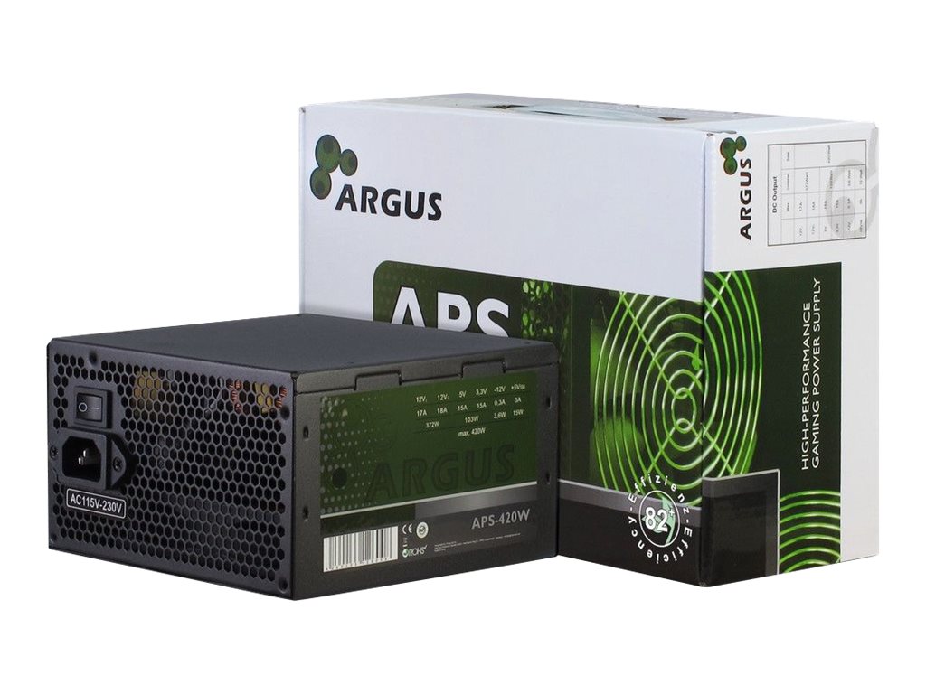 Inter-Tech Argus APS-420W - Netzteil (intern) - ATX12V 2.31Wechselstrom 115/230 V - 420 Watt - aktive PFC
