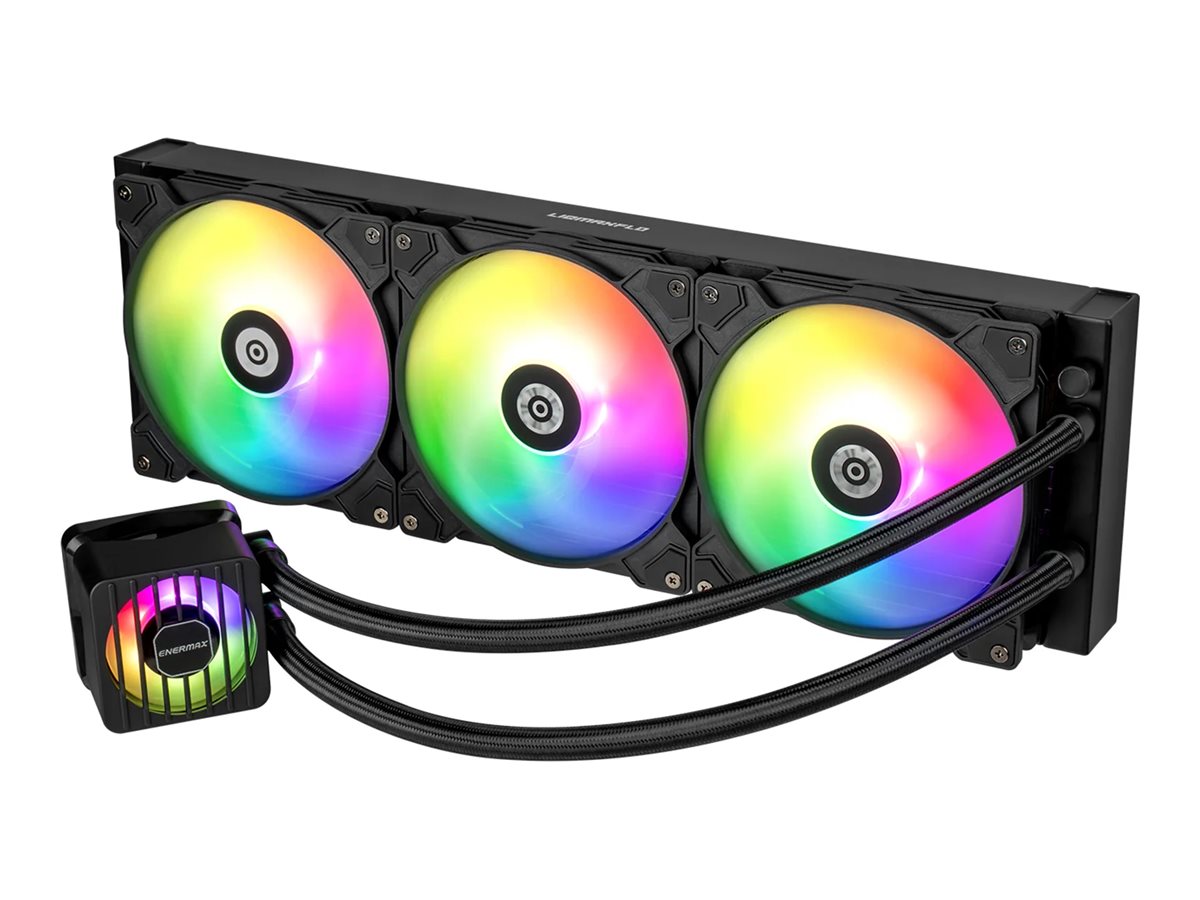 Enermax LIQMAXFLO ELC-LMF420T-ARGB - Prozessor-Flüssigkeitskühlsystem - 38 mm dicker Kühler - Kühlergröße: 420 mm - (für: LGA115x Socket, LGA1200, LGA1366, LGA1700, LGA2011, LGA2011-3 (Square ILM)LGA2