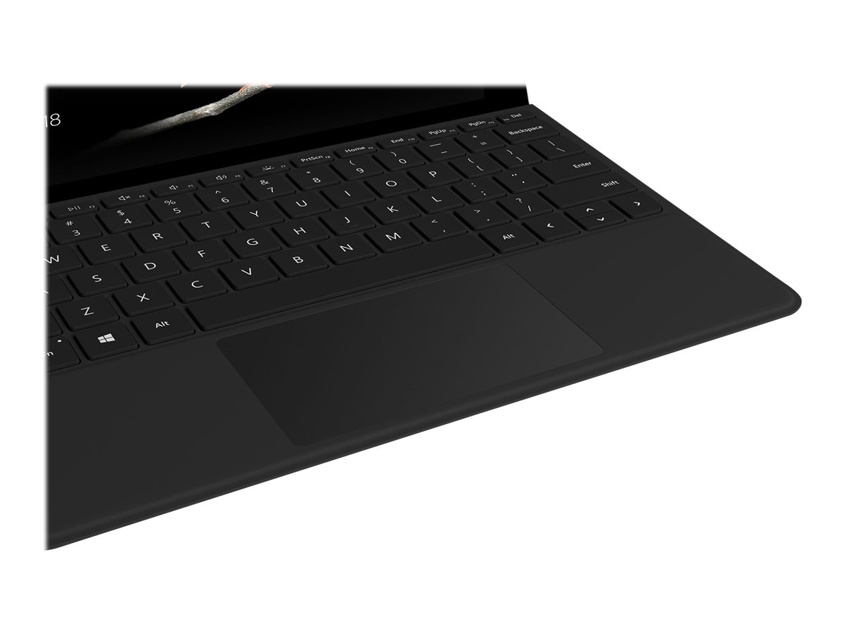 Microsoft Surface Go Type Cover - Tastaturmit Trackpad - Beschleunigungsmesser - hinterleuchtet - Deutsch - Schwarz - kommerziell - für Surface Go - Go 2 - Go 3