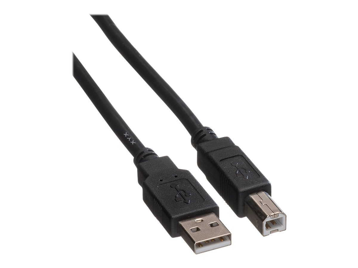 ROLINE USB-Kabel - USB (M) zu USB Typ B (M)USB 2.0 - 80 cm - Schwarz