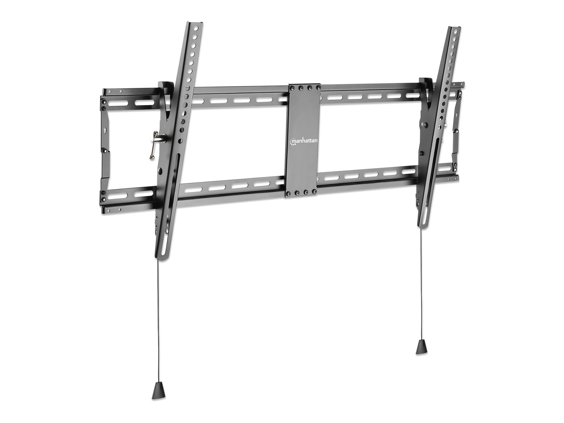 Manhattan TV & Monitor Mount, Wall (Low Profile), Tilt, 1 screen, Screen Sizes: 43-100", Black, VESA 200x200 to 800x400mm, Max 70kg, Foldable for Extra-Small and Shipping-Friendly Packaging, LFD,  - B