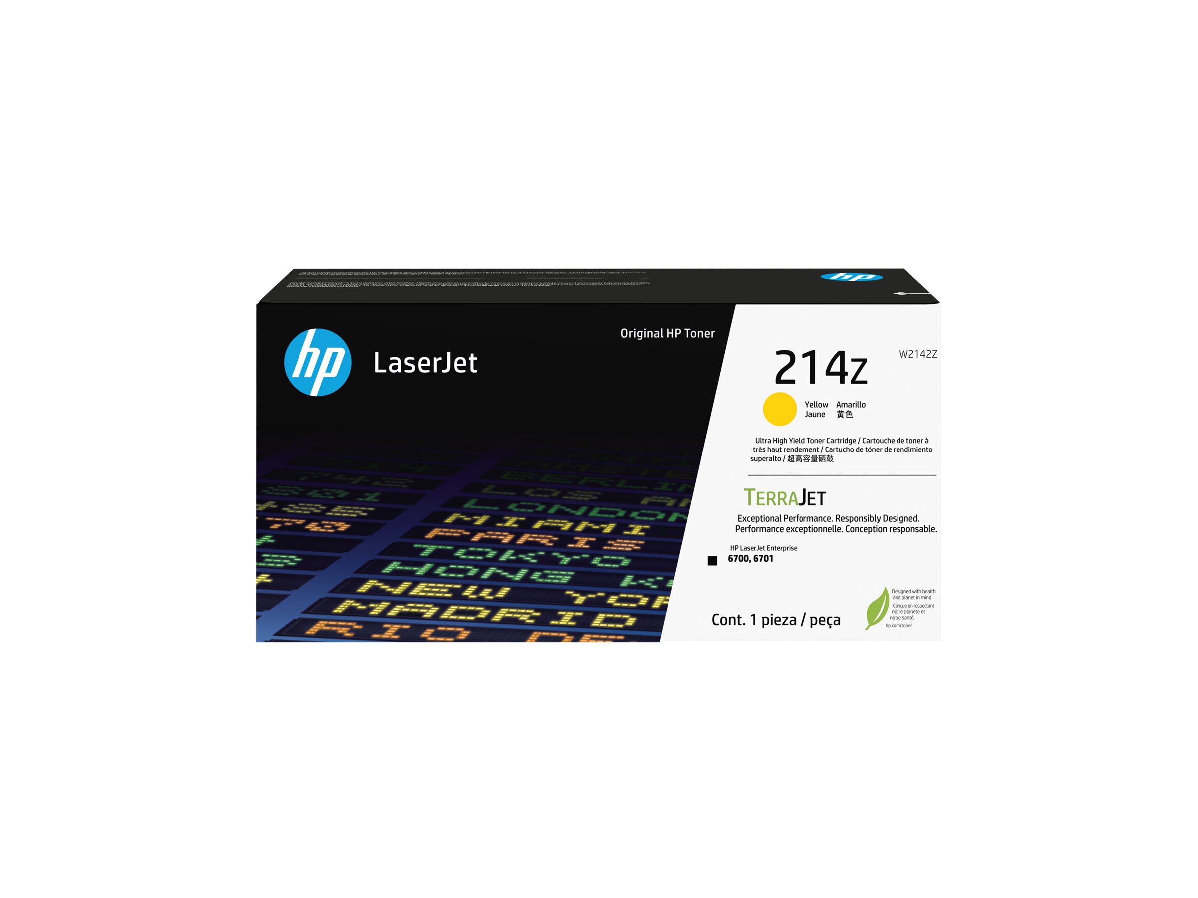 HP 214Z - Ultra High Yield - Gelb - original - LaserJet - Tonerpatrone (W2142Z)für Color LaserJet 6701dn; Color LaserJet Enterprise 6700dn