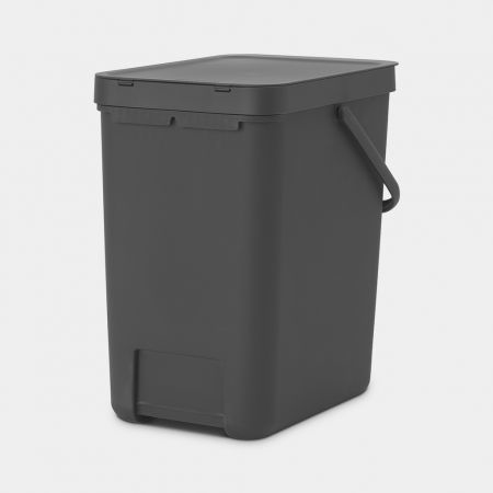 Brabantia 129940, 25 l, Rechteckig, Kunststoff, Grau, 265 mm, 340 mmSort & Go Abfallbehälter - 25 liter