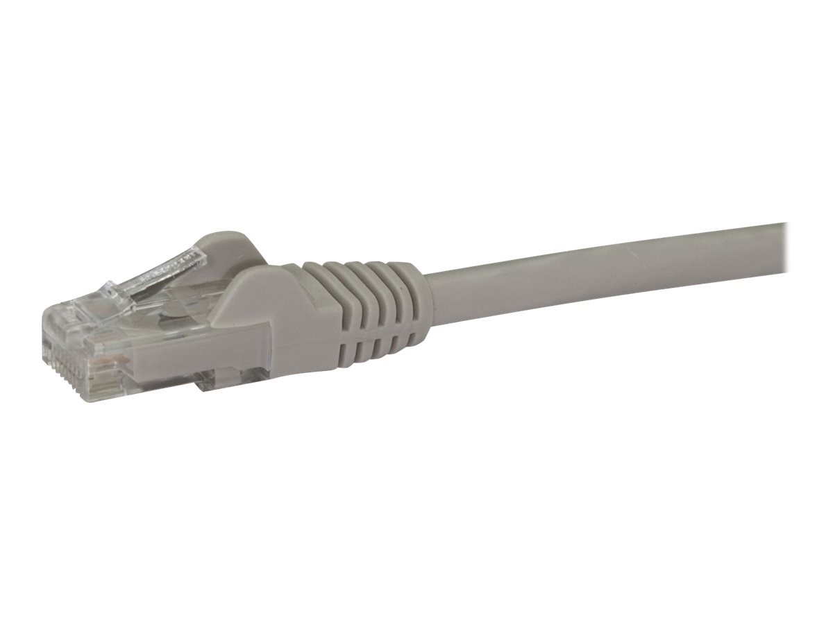 StarTech.com 5m CAT6 Ethernet Cable, 10 Gigabit Snagless RJ45 650MHz 100W PoE Patch Cord, CAT 6 10GbE UTP Network Cable w/Strain Relief, Grey, Wiring is UL Certified/TIA - Category 6 - 24AWG (N6PATC5M