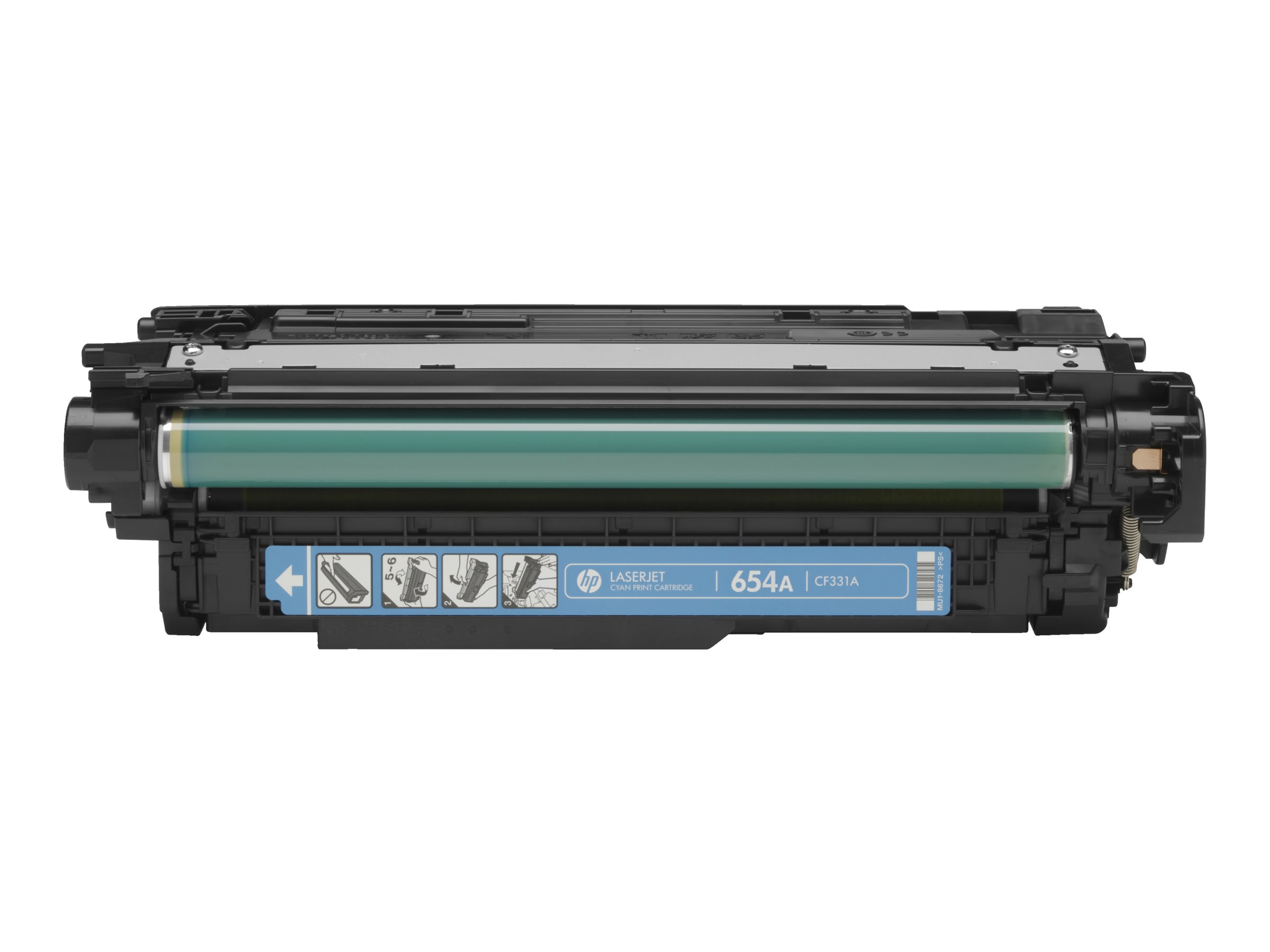HP 654A - Cyan - original - LaserJet - Tonerpatrone (CF331A)für Color LaserJet Enterprise M651dn - M651n - M651xh; Color LaserJet Managed M651dnm - M651xhm