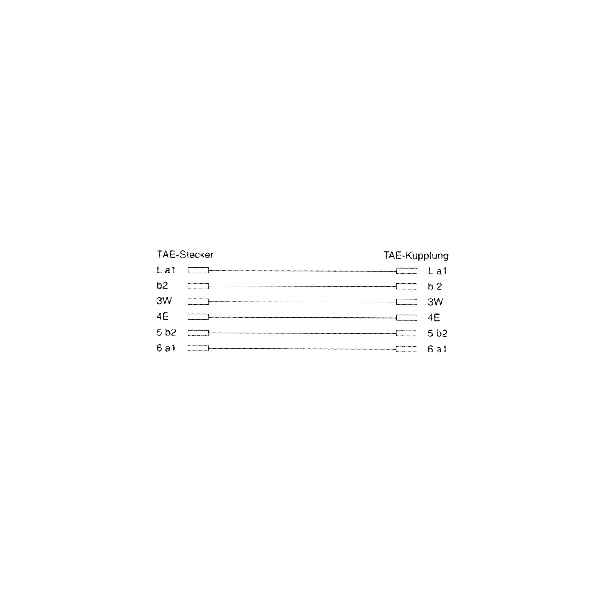 InLine TAE-N Verlängerung - TAE-N Stecker / Buchse - 10mzu TAE-N (W) - 10 m