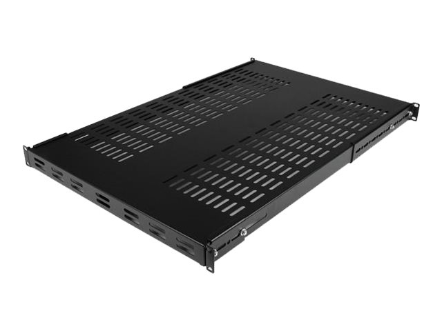 StarTech.com Server Rack Shelf - 1U - Adjustable Mount Depth - Heavy Duty - Rack - Regal - Schwarz - 1U - 48.3 cm (19")für P/N: RK1233BKM - RK2433BKM - RK2537BKM - RK3236BKF - RK4236BKB - RK4242BK24 -