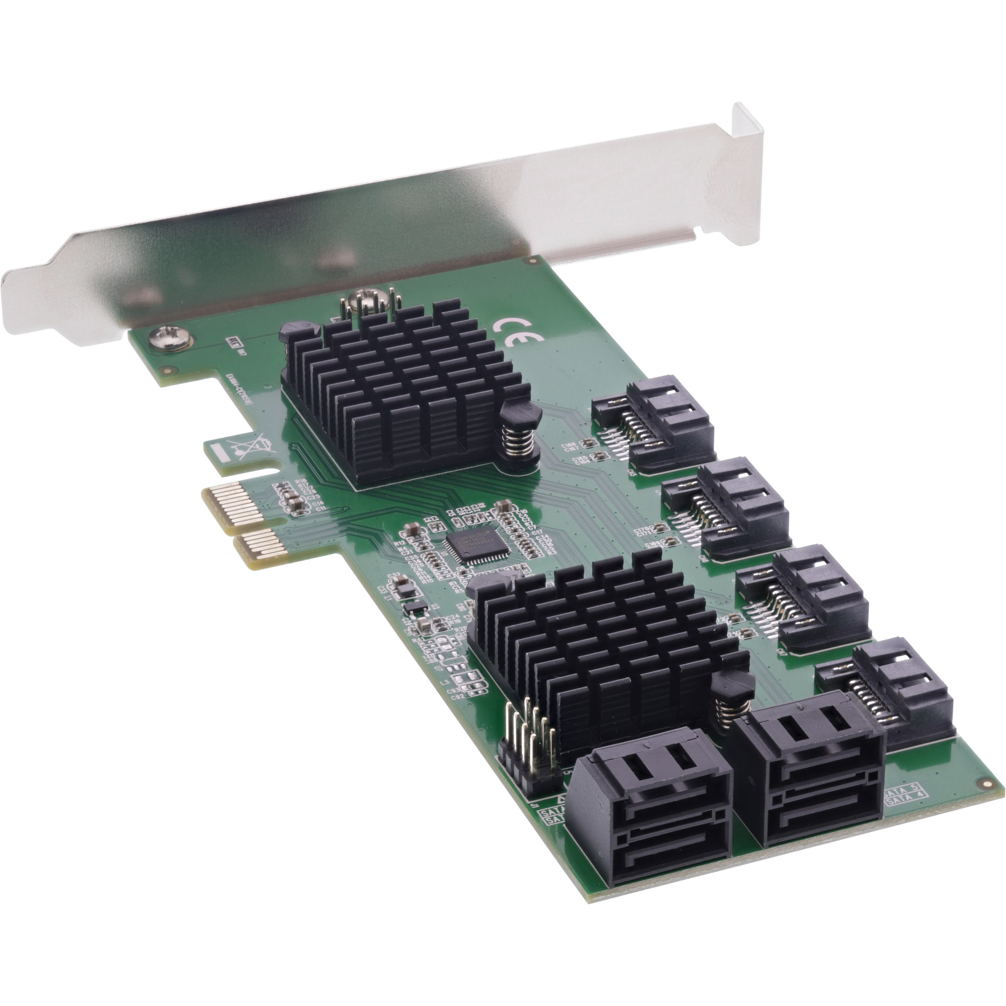 InLine Schnittstellenkarte - 8x SATA 6Gb/s Controller - PCIe 2.0 (PCI-Express)PCIe 2.0