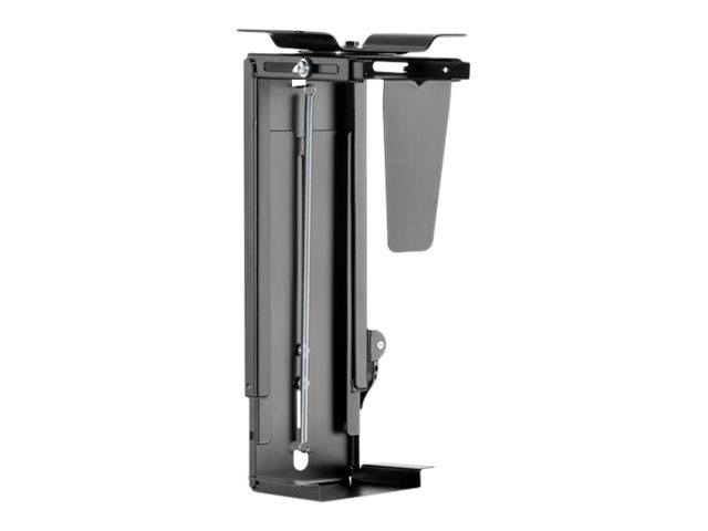 DIGITUS Universelle PC-Halterung für Schreibtischmontage mit Easy-Lockingfür Personal-Computer - Stahl - Schwarz - unter dem Schreibtisch