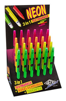 WEDO Touch Pen 3-in-1 NEON, Universal, Universal, Gemischte Farben, 130 mm, 175 mm, 290 mmTouch-Pens mit Kugelschreiber und Textmarker