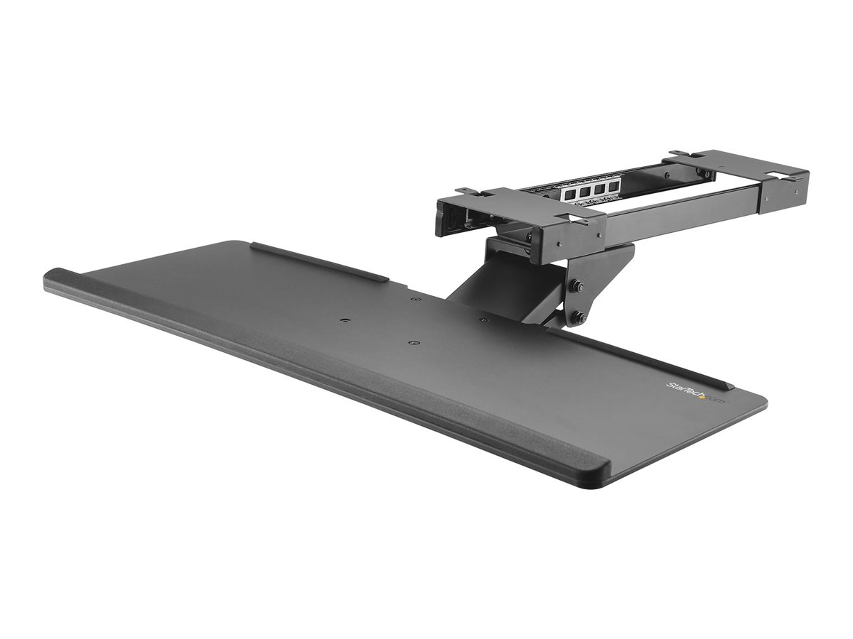 StarTech.com StarTech Tastaturschublade - Verstellbar - Tastaturablage67cm Breit - Ergonomische Tastaturablage - Tastatureinschub - unter Tisch montierbar - Schwarz - für P/N: ARMBARDUOV - ARMBARTRIO2