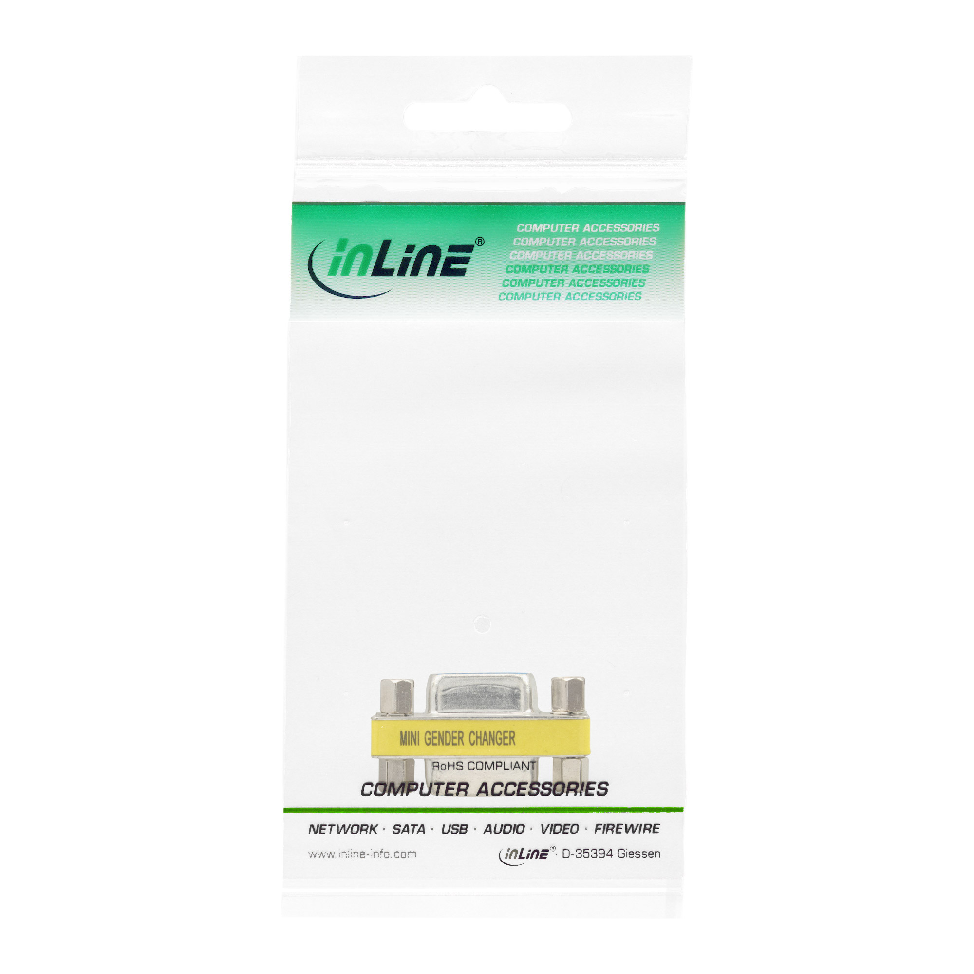 InLine Mini-Gender-Changer - 15pol HD (VGA) - Buchse / Buchsezu HD-15 (VGA) (W)