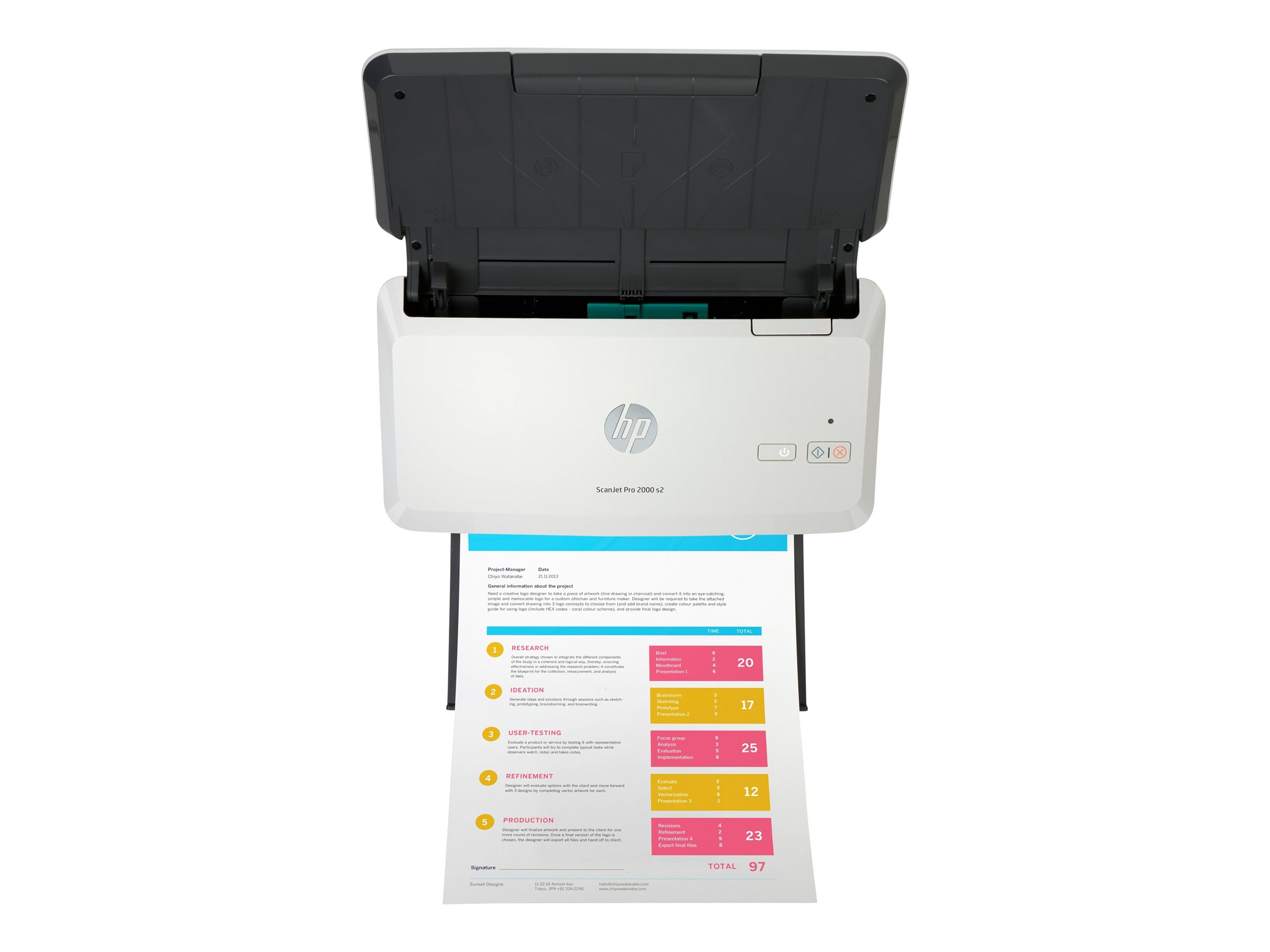 HP Scanjet Pro 2000 s2 Sheet-feed - Dokumentenscanner - Duplex - 216 x 3100 mm - 600 dpi x 600 dpi - bis zu 35 Seiten/Min. (einfarbig)automatischer Dokumenteneinzug (50 Blätter) - bis zu 3500 Scanvorg