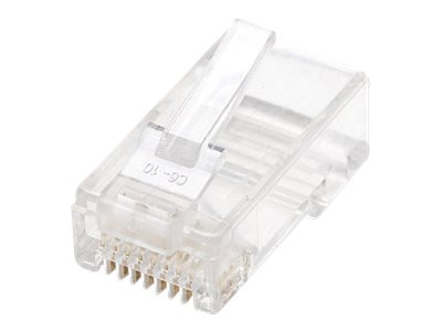 Intellinet RJ45 Modular Plugs, Cat6, UTP, 2-prong, for stranded wire, 15 µ gold plated contacts, 100 pack - Netzwerkanschluss - RJ-45 (M)CAT 6 (Packung mit 100)
