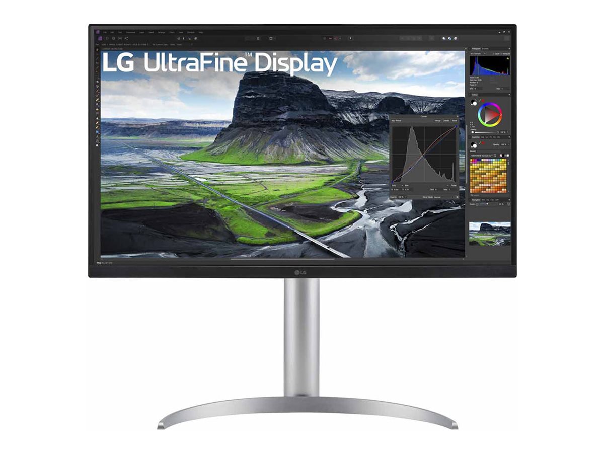 LG UltraFine 27UQ850V-W - UQ850V Series - LED-Monitor - 68.4 cm (27")3840 x 2160 4K @ 60 Hz - IPS - 500 cd/m² - 2000:1 - DisplayHDR 400 - 5 ms - 2xHDMI - DisplayPort - USB-C - Lautsprecher
