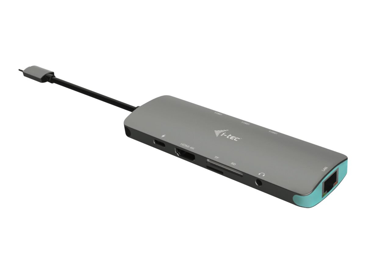 i-tec USB-C Metal Nano Docking Station 4K HDMILAN + Power Delivery - Dockingstation - USB-C 3.1 - HDMI - 1GbE
