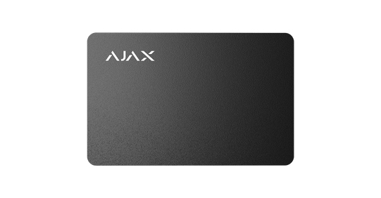 Ajax Systems Ajax Pass, Kontaktfreie Smart Card, 13,56 MHz, Schwarz, 3 Stück(e), 86 mm, 54 mmPass (3pcs) ASP Schwarz