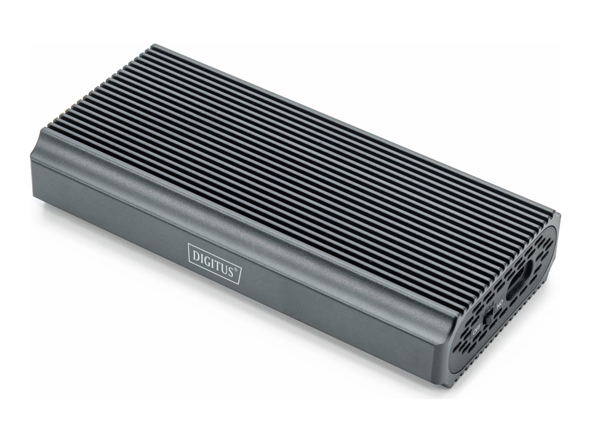 DIGITUS USB M.2 Festplattengehäuse, SSD, extern, NVMe, 40Gbps, USB 4.0, Aluminium, werkzeugfreiAluminium - werkzeuglos - M.2 - M.2 NVMe Card - USB4 - Pantone 430C