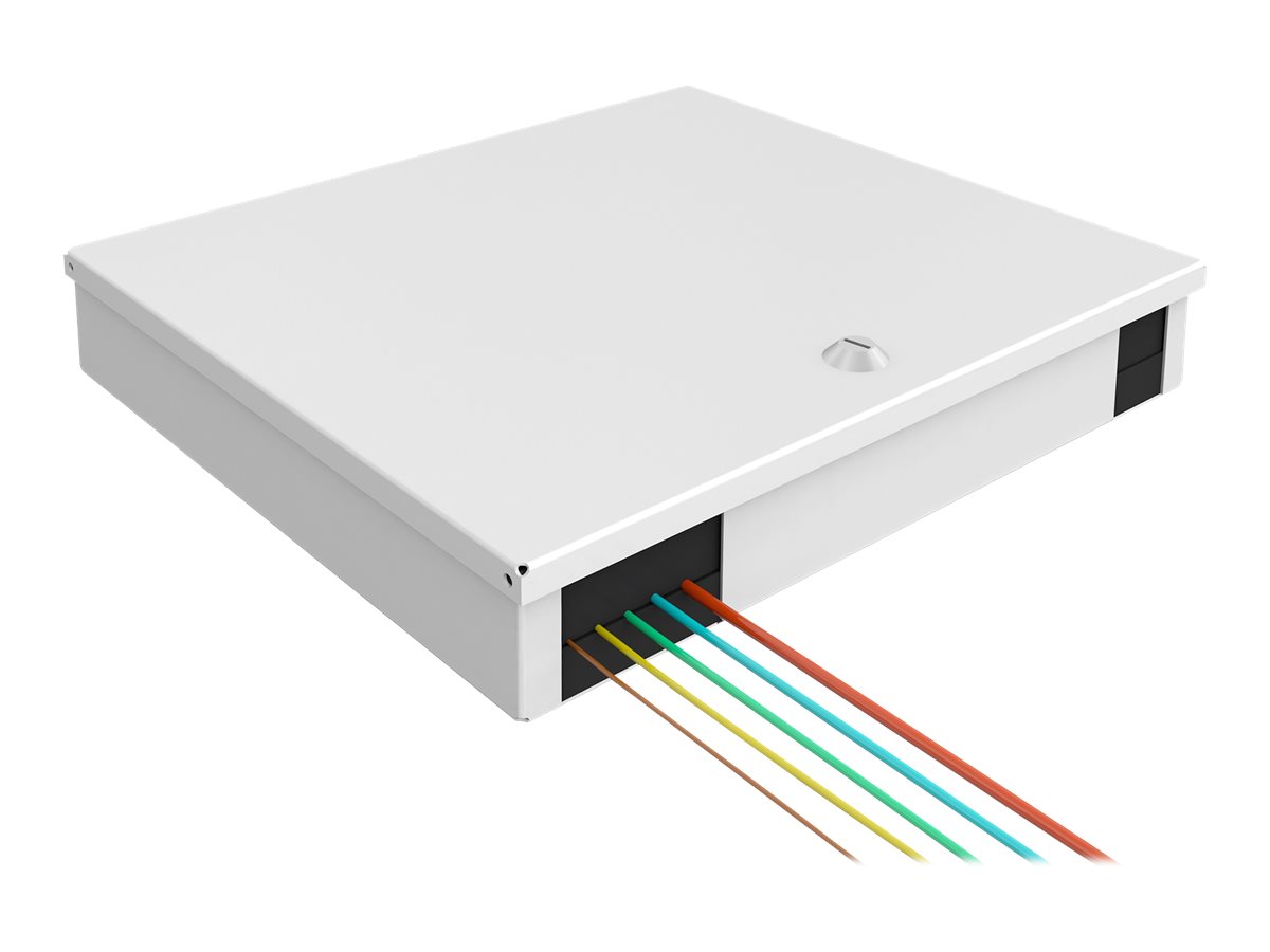 DIGITUS LWL Unibox zur Wandmontage, Mediumfür Wandmontage - Grau - RAL 7035