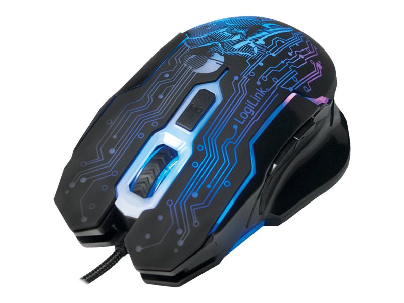 LogiLink Gaming - Maus - optisch - 6 Tastenkabelgebunden - USB - Schwarz