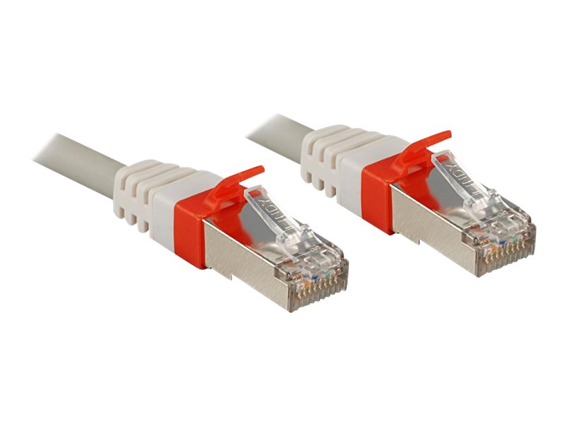Lindy Patch-Kabel - RJ-45 (M) zu RJ-45 (M)30 cm - SSTP-Kabel - CAT 6a - halogenfrei - geformt - verseilt - Grau