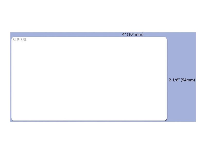 Seiko Instruments SLP-SRL - Weiß - 54 x 101 mm 220 Etikett(en) (1 Rolle(n)x 220 Versandetiketten - für Smart Label Printer 440 - 440 Office Administration Pack - 450 - 620 - 650 - 650SE