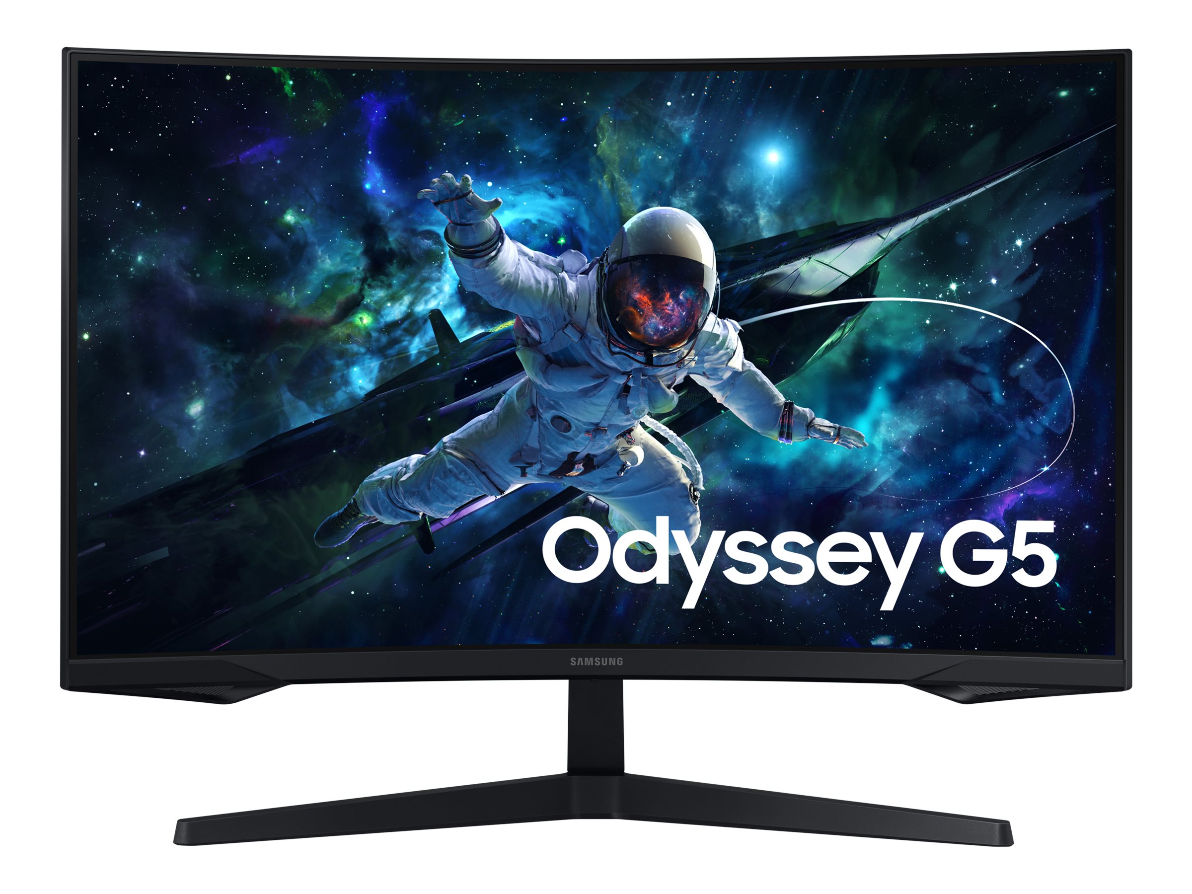 Samsung Odyssey G5 S32CG554EU - G55C Series - LED-Monitor - Gaming - gebogen - 80 cm (32")2560 x 1440 QHD @ 165 Hz - VA - 300 cd/m² - 2500:1 - HDR10 - 1 ms - HDMI - DisplayPort - Schwarz