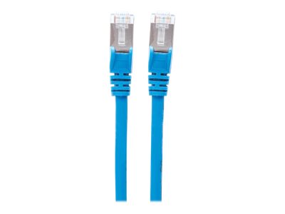 Intellinet Network Patch Cable, Cat7 Cable/Cat6A Plugs, 2m, Blue, Copper, S/FTP, LSOH / LSZH, PVC, RJ45, Gold Plated Contacts, Snagless, Booted, , Polybag - Patch-Kabel - RJ-45 (M)zu RJ-45 (M) - 2 m -