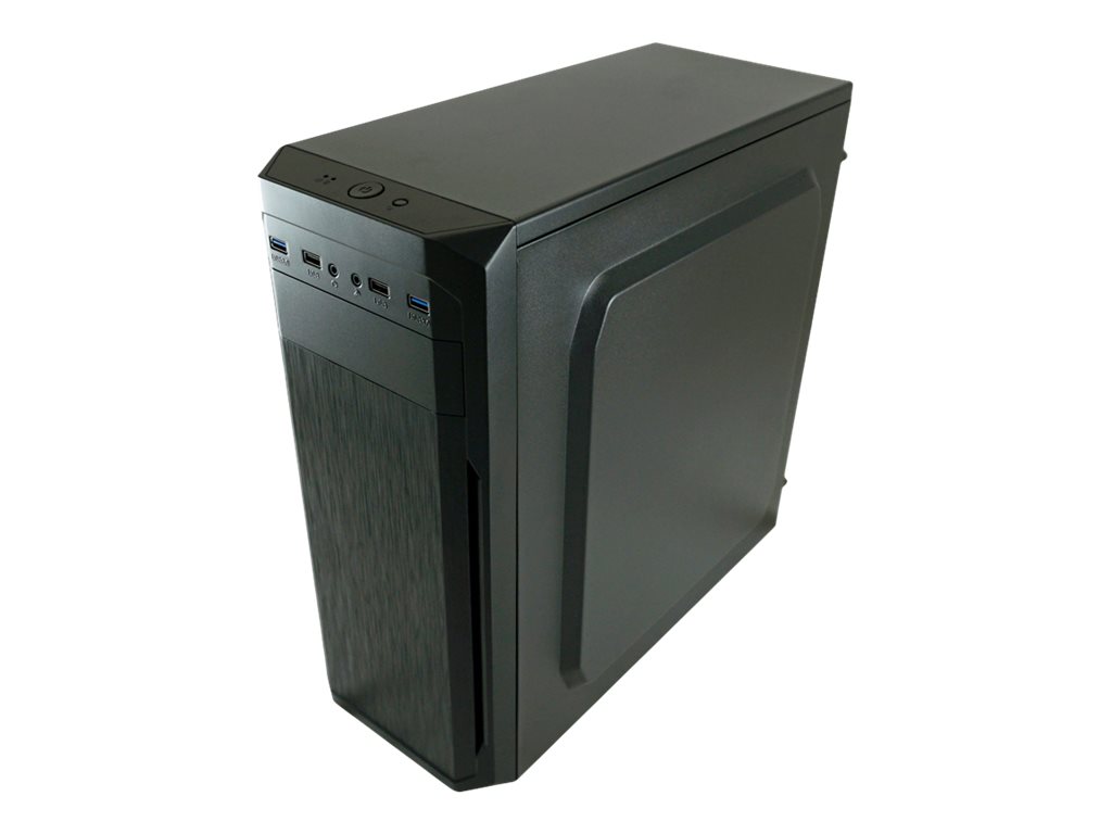 LC-Power Classic 7039B - Mid tower - ATX - keineSpannungsversorgung - Schwarz - Gebürstetes Aluminium / Schwarz - USB/Audio