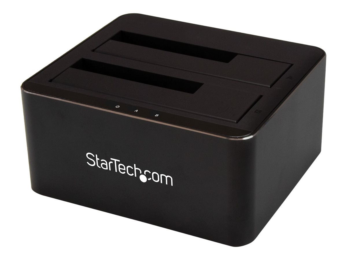 StarTech.com Startech Dual-Bay USB 3.0 to SATA Hard Drive Docking Station, USB Hard Drive Dock, External 2.53.5 SATA IIIIII, SSDHDD Docking Station, Hot-Swap Hard Drive Bays - Top-Loading - HDD-Dockin