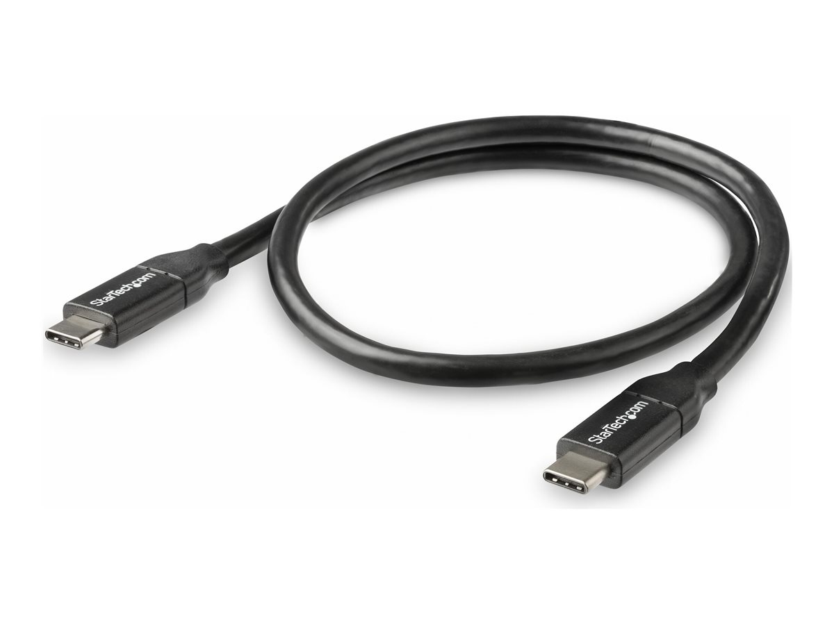 StarTech.com StarTech USB-C auf USB-C Kabel mit 5A Power Delivery - St/St - 50cm - USB 2.0 - USB-IF zertifiziert - USB Typ C Kabel - USB-Kabel - USB-C (M)zu USB-C (M) - Thunderbolt 3 / USB 2.0 - 5 A -