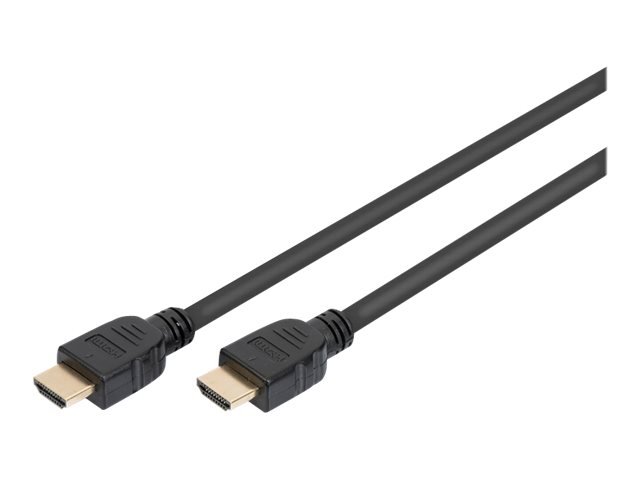 DIGITUS HDMI Ultra High Speed AnschlusskabelHDMI männlich zu HDMI männlich - 1 m - Dreifachisolierung - Schwarz - 8K Unterstützung - Unterstützung für Dolby DTS-HD Master Audio - Unterstützung für Dol