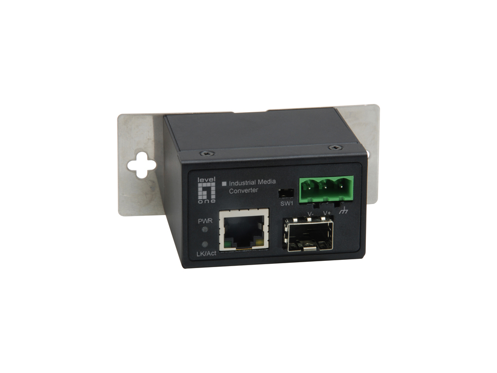 LevelOne IEC-4000 - Medienkonverter - 100Mb LAN - 10Base-T, 100Base-X, 100Base-TX - RJ-45 / SFP (mini-GBIC)0,1 Gbps - Ethernet - RJ-45 - 3 HE