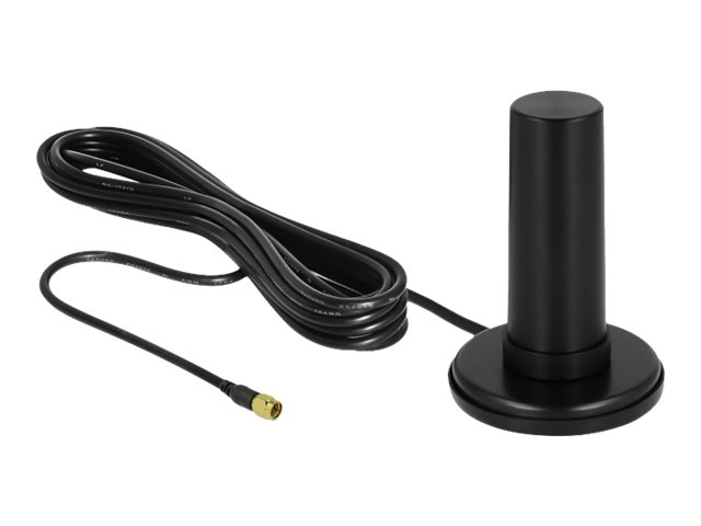 Delock 5G LTE - Antenne - ungerichtet - Innen/ Außen - magnetisch montierbar - Schwarz
