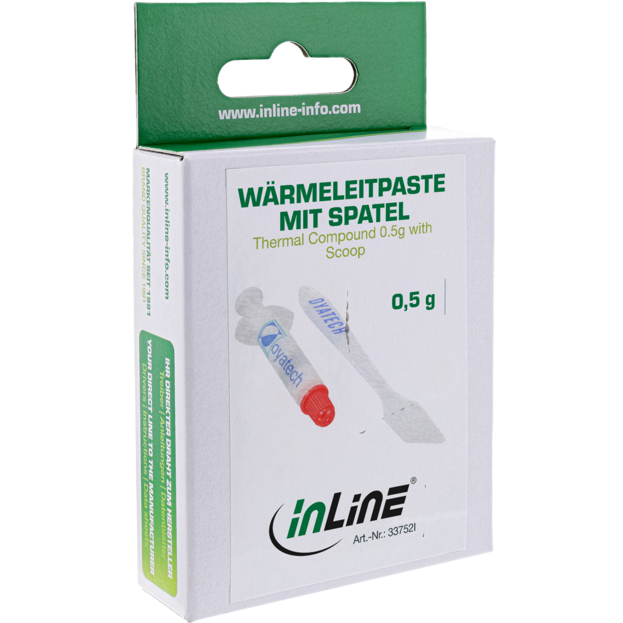 InLine Wärmeleitpaste - 0,5g - mit Spatele