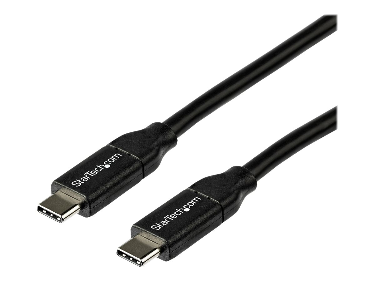 StarTech.com StarTech 2m 6ft USB C to USB C Cable - 5A PD - USB 2.0 USB-IF Certified - USB-Kabel - USB-C (M)gerade zu USB-C (M) gerade - Thunderbolt 3 / USB 2.0 / USB 3.0 / USB 3.1 - 5 A - 2 m - Schwa