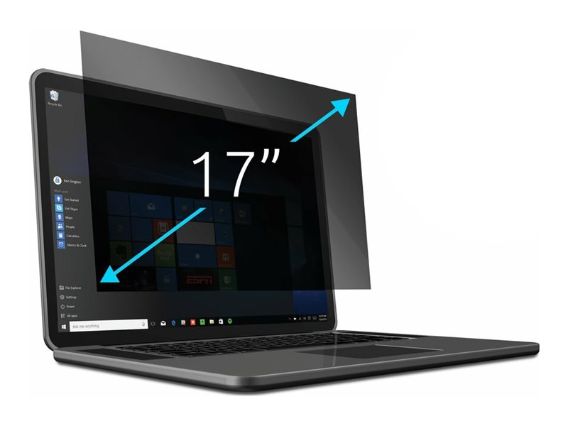 Kensington Blickschutzfilter für Notebook - 2-Wege - abnehmbar - 43.2 cm (17")Blickschutzfilter für 17“ Laptops (5:4)