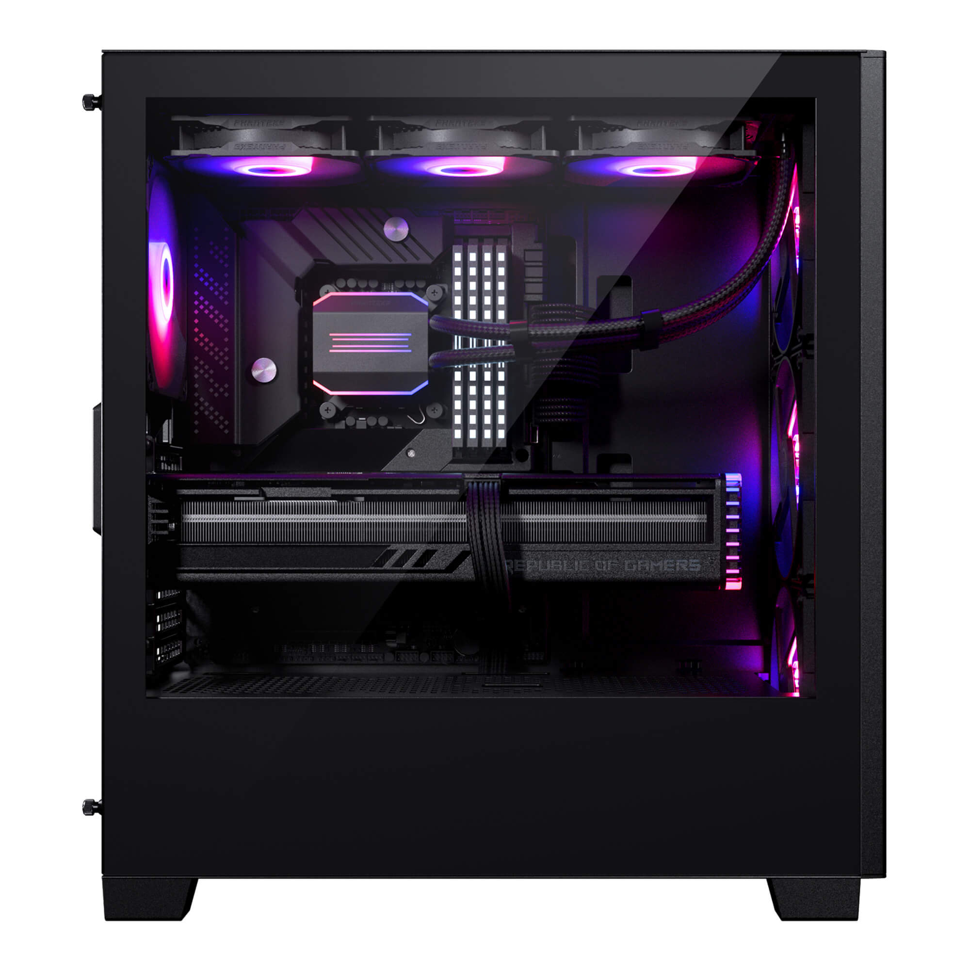 Phanteks XT Pro Ultra - Tower - E-ATX - Seitenteil mit Fenster (gehärtetes Glas)keine Spannungsversorgung (ATX) - Satin Black - USB/Audio