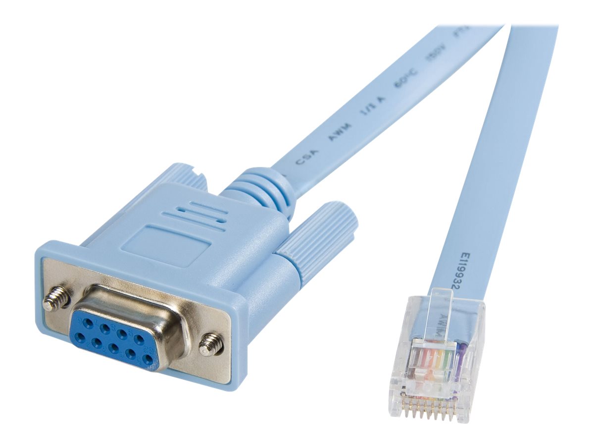 StarTech.com 1,8m RJ45 auf DB9 Cisco Konsolen Management Router Kabel - St/Bu - Kabel seriell - RJ-45 (M)zu DB-9 (W) - 1.8 m - Blau - für P/N: EC1S952 - EC2S952 - IES101002SFP